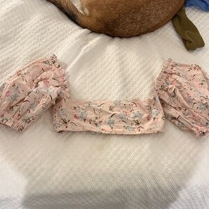 WeWoreWhat Pink Floral Blouse